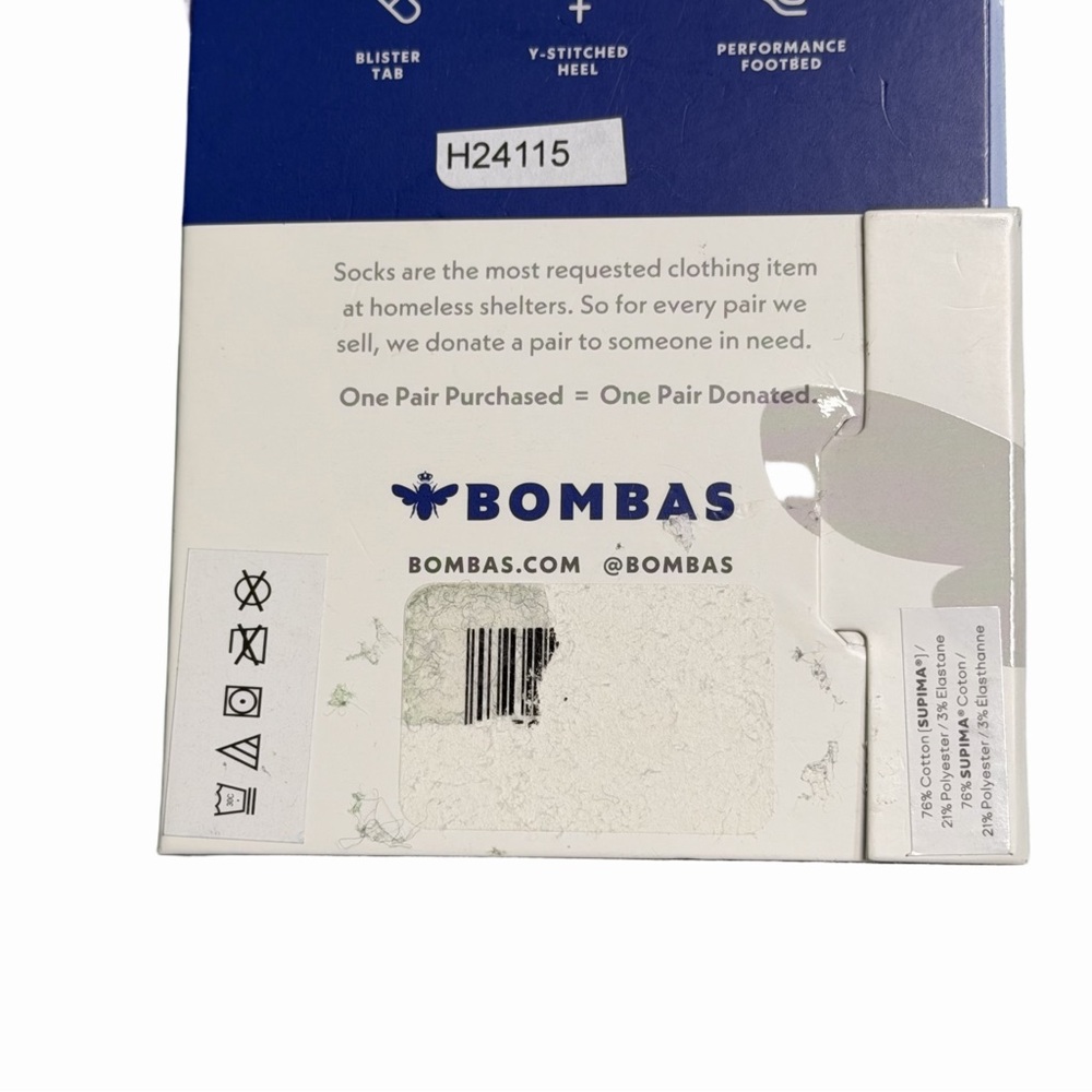 Bombas NEW Unisex Ankle Sock Size Medium 8-10.5 / 6-9 #260193 - Picture 5 of 7